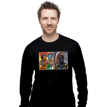 Load image into Gallery viewer, Daily_Deal_Shirts Long Sleeve Shirts, Unisex / Small / Black Fish Man Yelling