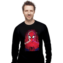 Load image into Gallery viewer, Daily_Deal_Shirts Long Sleeve Shirts, Unisex / Small / Black Glitch Peter Spider