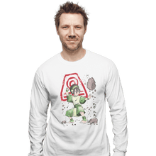 Load image into Gallery viewer, Shirts Long Sleeve Shirts, Unisex / Small / White The Power Of The Earth Kingdom