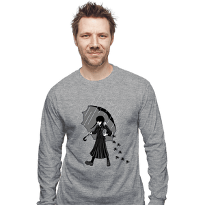 Daily_Deal_Shirts Long Sleeve Shirts, Unisex / Small / Sports Grey Spooky Girl