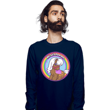 Load image into Gallery viewer, Shirts Long Sleeve Shirts, Unisex / Small / Navy My Li'l Pawnee