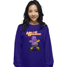 Load image into Gallery viewer, Shirts Long Sleeve Shirts, Unisex / Small / Violet Half Universe