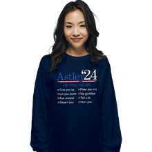 Load image into Gallery viewer, Daily_Deal_Shirts Long Sleeve Shirts, Unisex / Small / Navy Astley '24