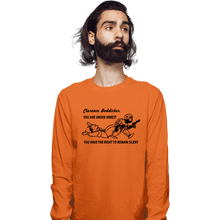 Load image into Gallery viewer, Daily_Deal_Shirts Long Sleeve Shirts, Unisex / Small / Orange Go Directly To Jail, Creep
