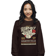 Load image into Gallery viewer, Shirts Long Sleeve Shirts, Unisex / Small / Dark Chocolate Gizmo's Pizza
