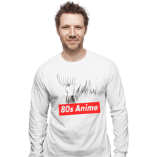 Load image into Gallery viewer, Shirts Long Sleeve Shirts, Unisex / Small / White 80s Anime
