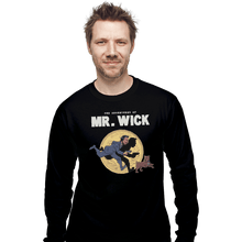 Load image into Gallery viewer, Shirts Long Sleeve Shirts, Unisex / Small / Black The Adventures Of Mr. Wick