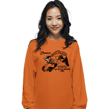 Load image into Gallery viewer, Secret_Shirts Long Sleeve Shirts, Unisex / Small / Orange Get Out Of Arkham Card