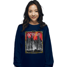 Load image into Gallery viewer, Shirts Long Sleeve Shirts, Unisex / Small / Navy Visit Gotham
