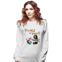 Load image into Gallery viewer, Daily_Deal_Shirts Long Sleeve Shirts, Unisex / Small / White Picard And Worf