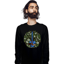 Load image into Gallery viewer, Daily_Deal_Shirts Long Sleeve Shirts, Unisex / Small / Black Warrior In The Forest

