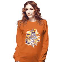 Load image into Gallery viewer, Shirts Long Sleeve Shirts, Unisex / Small / Orange Pumpkin Spice Witch