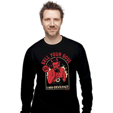 Load image into Gallery viewer, Daily_Deal_Shirts Long Sleeve Shirts, Unisex / Small / Black Sell Your Soul