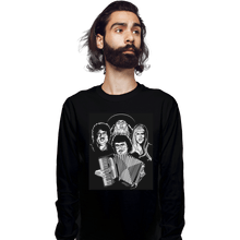 Load image into Gallery viewer, Shirts Long Sleeve Shirts, Unisex / Small / Black Bohemian Polka