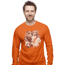 Load image into Gallery viewer, Shirts Long Sleeve Shirts, Unisex / Small / Orange Genshin Impact