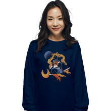 Load image into Gallery viewer, Daily_Deal_Shirts Long Sleeve Shirts, Unisex / Small / Navy Cosmic Sailor