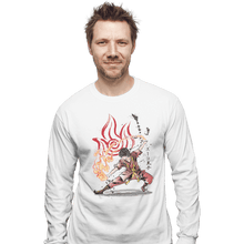 Load image into Gallery viewer, Shirts Long Sleeve Shirts, Unisex / Small / White The Power Of The Fire Nation