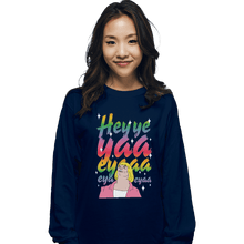 Load image into Gallery viewer, Shirts Long Sleeve Shirts, Unisex / Small / Navy Heyyeyaaeyaaaeyaeyaa