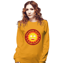 Load image into Gallery viewer, Secret_Shirts Long Sleeve Shirts, Unisex / Small / Gold Burn Things!