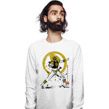 Load image into Gallery viewer, Daily_Deal_Shirts Long Sleeve Shirts, Unisex / Small / White White Ranger Sumi-e