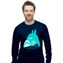 Load image into Gallery viewer, Shirts Long Sleeve Shirts, Unisex / Small / Navy Silhouettes