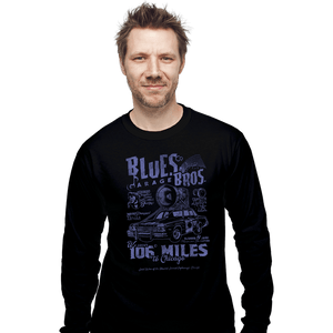 Daily_Deal_Shirts Long Sleeve Shirts, Unisex / Small / Black Blues Brothers Garage