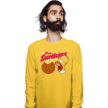 Load image into Gallery viewer, Daily_Deal_Shirts Long Sleeve Shirts, Unisex / Small / Gold Sacrilicious