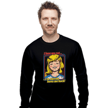 Load image into Gallery viewer, Shirts Long Sleeve Shirts, Unisex / Small / Black I Love My Cat
