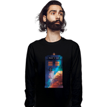 Load image into Gallery viewer, Secret_Shirts Long Sleeve Shirts, Unisex / Small / Black T A R D I S