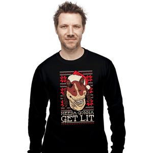 Daily_Deal_Shirts Long Sleeve Shirts, Unisex / Small / Black Lit Christmas