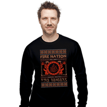 Load image into Gallery viewer, Shirts Long Sleeve Shirts, Unisex / Small / Black Fire Nation Ugly Sweater