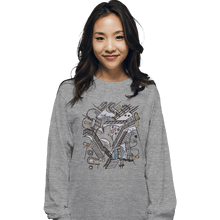 Load image into Gallery viewer, Daily_Deal_Shirts Long Sleeve Shirts, Unisex / Small / Sports Grey Escher Who