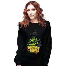 Load image into Gallery viewer, Secret_Shirts Long Sleeve Shirts, Unisex / Small / Black Little Bit Frightening