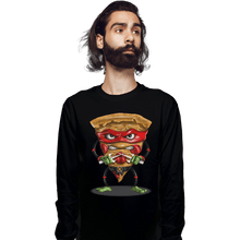 Load image into Gallery viewer, Shirts Long Sleeve Shirts, Unisex / Small / Black Ninja Pizza