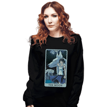 Load image into Gallery viewer, Daily_Deal_Shirts Long Sleeve Shirts, Unisex / Small / Black Tarot Ghibli The Moon