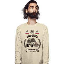 Load image into Gallery viewer, Shirts Long Sleeve Shirts, Unisex / Small / Natural Herbie's Garage Auto Repair