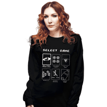 Load image into Gallery viewer, Daily_Deal_Shirts Long Sleeve Shirts, Unisex / Small / Black Select Game