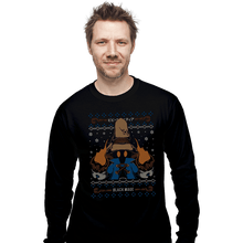 Load image into Gallery viewer, Shirts Long Sleeve Shirts, Unisex / Small / Black Vivi Black Mage Christmas