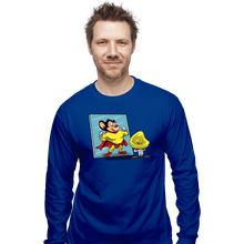 Load image into Gallery viewer, Secret_Shirts Long Sleeve Shirts, Unisex / Small / Royal Blue Mighty Or Speedy