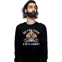 Load image into Gallery viewer, Shirts Long Sleeve Shirts, Unisex / Small / Black Do You Even Lift Bro