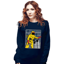 Load image into Gallery viewer, Shirts Long Sleeve Shirts, Unisex / Small / Navy A Match Made In Space