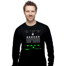 Load image into Gallery viewer, Daily_Deal_Shirts Long Sleeve Shirts, Unisex / Small / Black Star Invaders