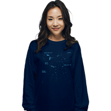 Load image into Gallery viewer, Shirts Long Sleeve Shirts, Unisex / Small / Navy Virtual On: Cyber Troopers