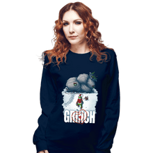 Load image into Gallery viewer, Daily_Deal_Shirts Long Sleeve Shirts, Unisex / Small / Navy Mean One