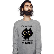 Load image into Gallery viewer, Daily_Deal_Shirts Long Sleeve Shirts, Unisex / Small / Sports Grey My Alibi