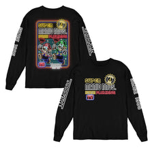 Load image into Gallery viewer, Daily_Deal_Shirts Long Sleeve Shirts, Unisex / Small / Black Mario Plumber Neon Long Sleeve