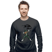 Load image into Gallery viewer, Daily_Deal_Shirts Long Sleeve Shirts, Unisex / Small / Charcoal Ranger Watercolor