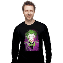 Load image into Gallery viewer, Daily_Deal_Shirts Long Sleeve Shirts, Unisex / Small / Black Glitch Joker