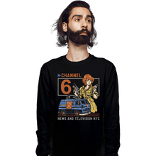Load image into Gallery viewer, Daily_Deal_Shirts Long Sleeve Shirts, Unisex / Small / Black Channel 6 News