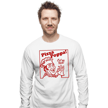 Load image into Gallery viewer, Daily_Deal_Shirts Long Sleeve Shirts, Unisex / Small / White Eat My Pizza Balls
